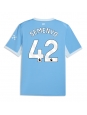 Moške Nogometnih dresov Manchester City Antoine Semenyo #42 Domači 2026-27 Kratki rokavi Moške Nogometnih dresov Manchester City Antoine Semenyo #42 Domači 2026-27 Kratki rokavi